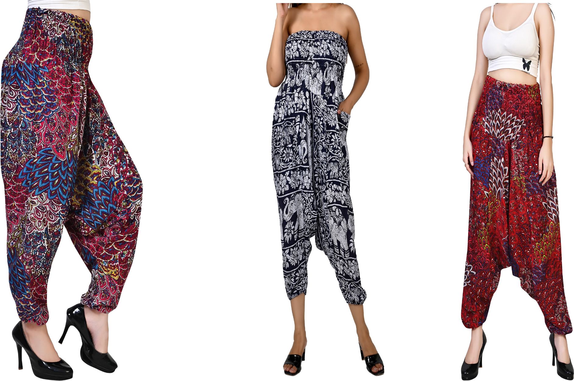 fusfus Printed Rayon, Cotton Women Harem Pants-picture-20