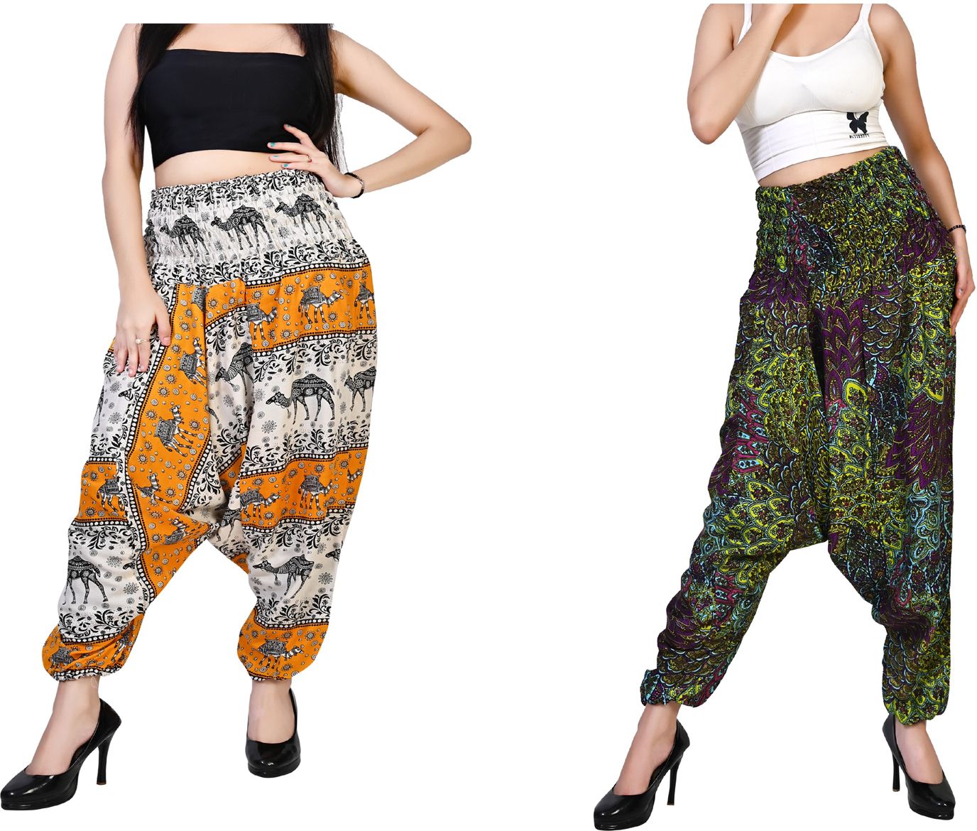 fusfus Printed Rayon Women Harem Pants-picture-30