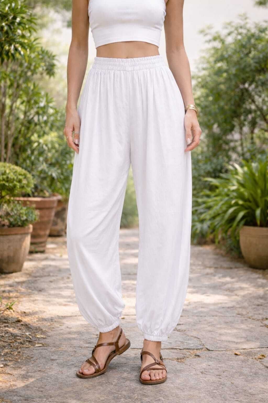 zohars fashion hub Solid Rayon Women Harem Pants-picture-47