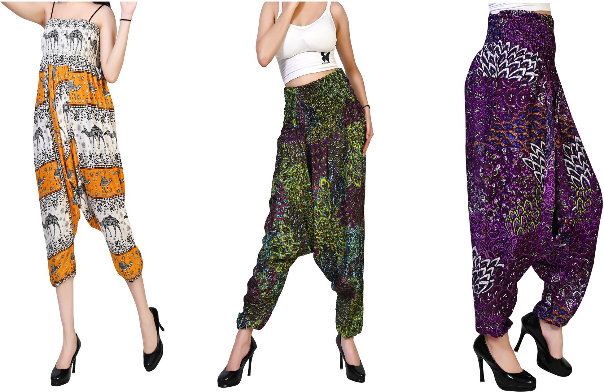 fusfus Printed Rayon, Cotton Women Harem Pants-picture-23