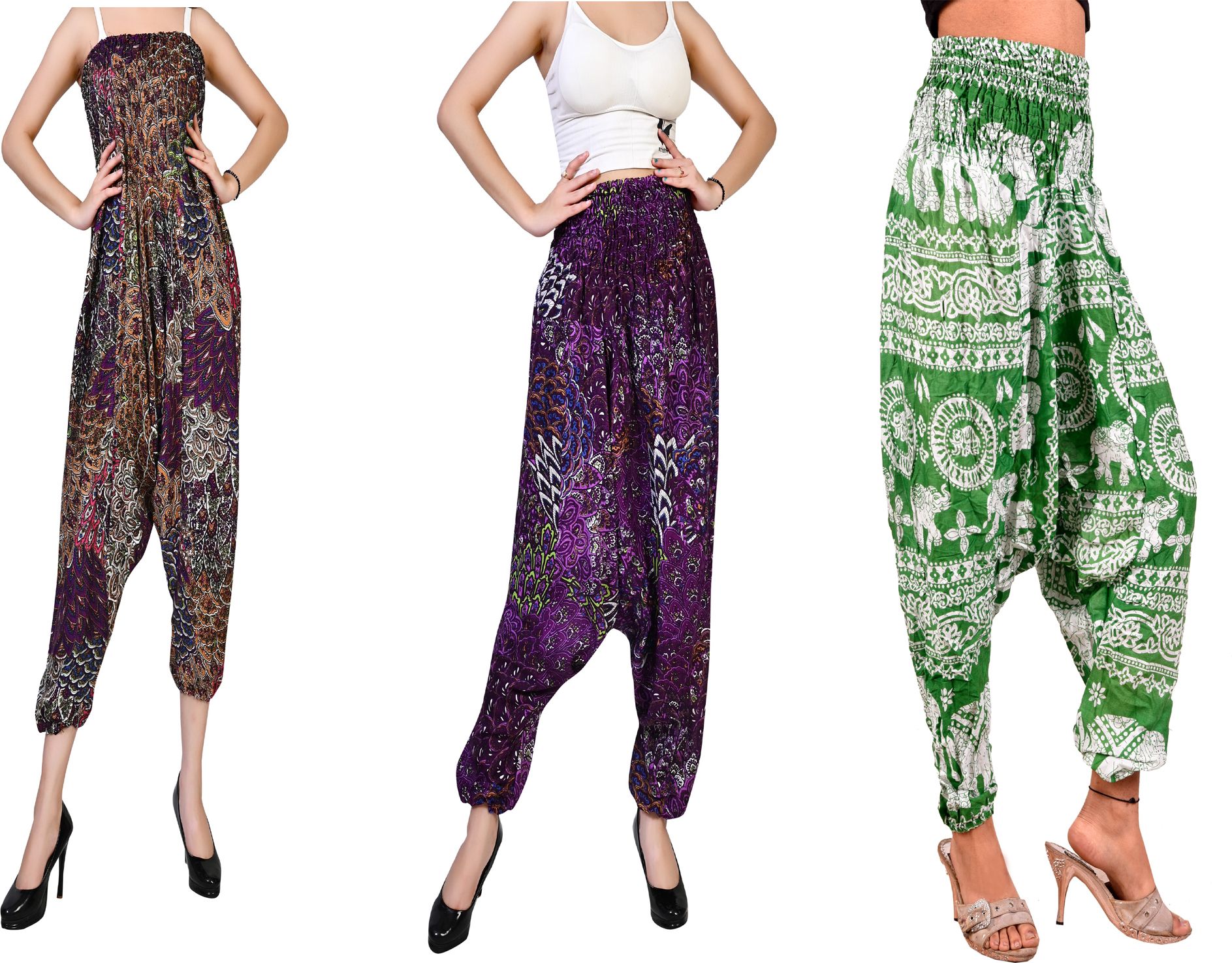 fusfus Printed Rayon, Cotton Women Harem Pants-picture-5