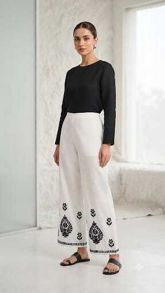 fizacreations Embroidered Cotton Women Harem Pants-picture-36