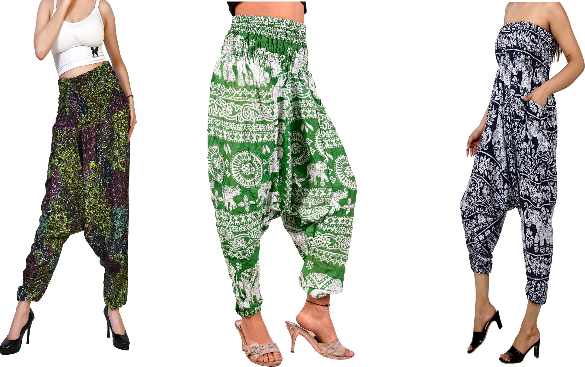 fusfus Printed Rayon, Cotton Women Harem Pants-picture-30