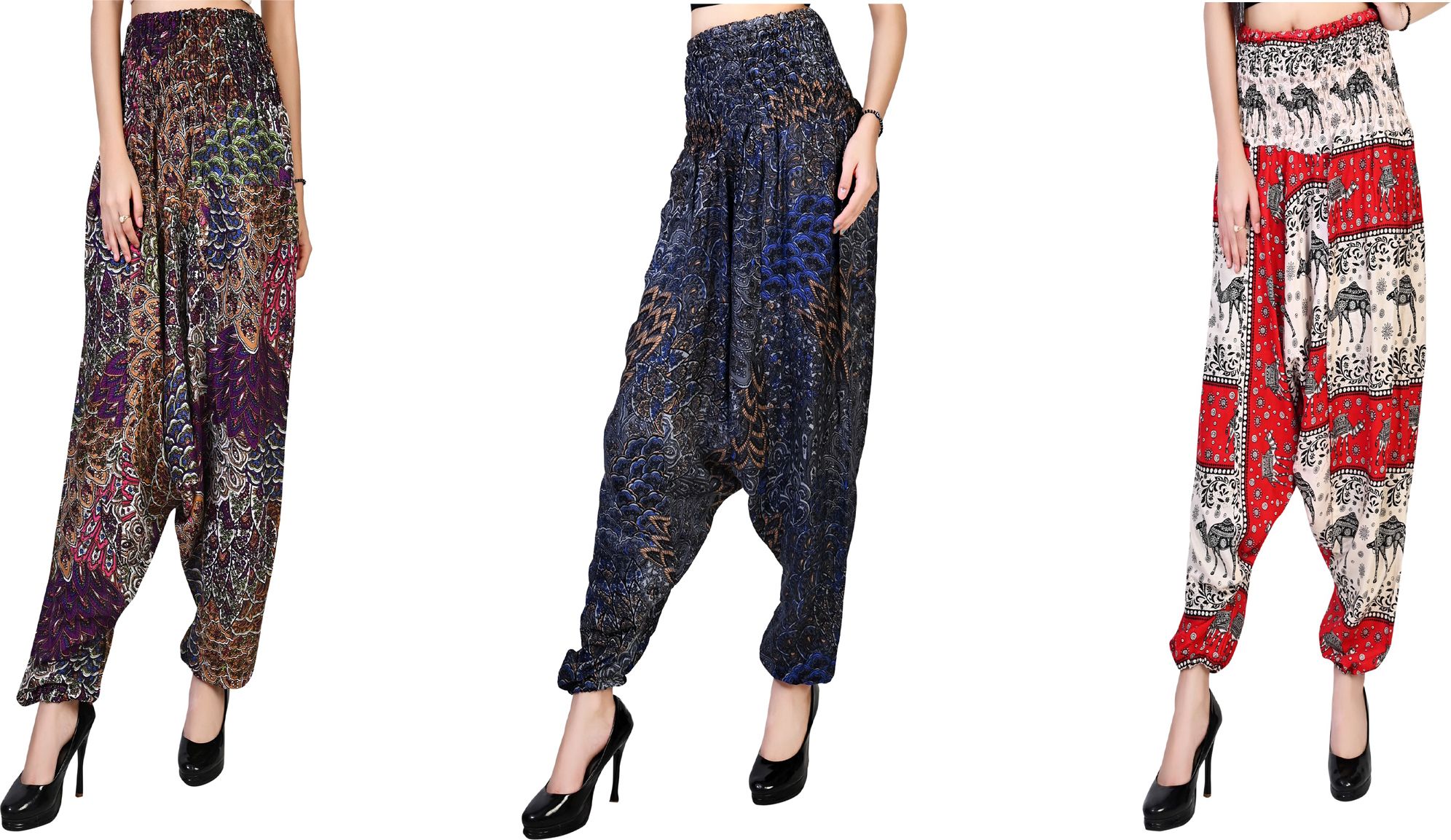narnari Printed Rayon Women Harem Pants-picture-31