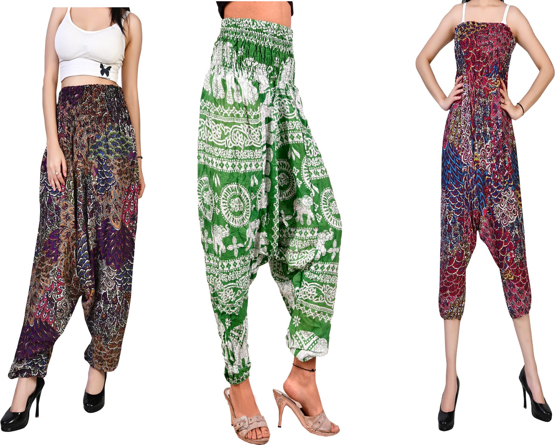fusfus Printed Rayon, Cotton Women Harem Pants-picture-44