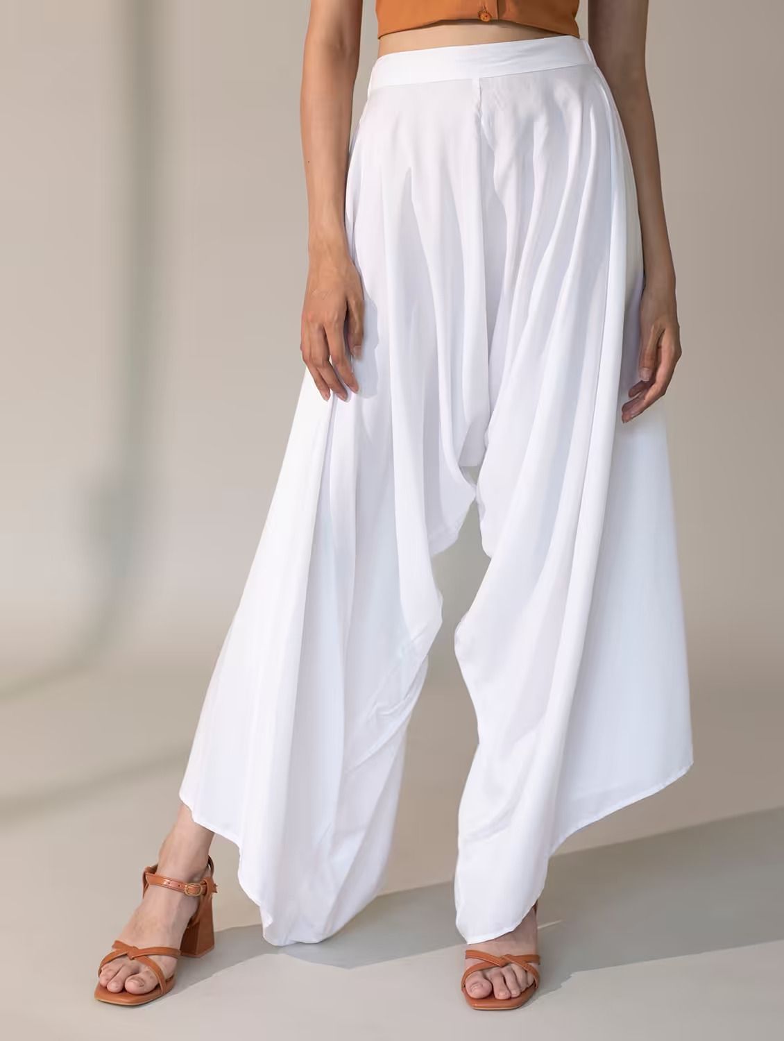 n-gal Solid Rayon Women Harem Pants-picture-41