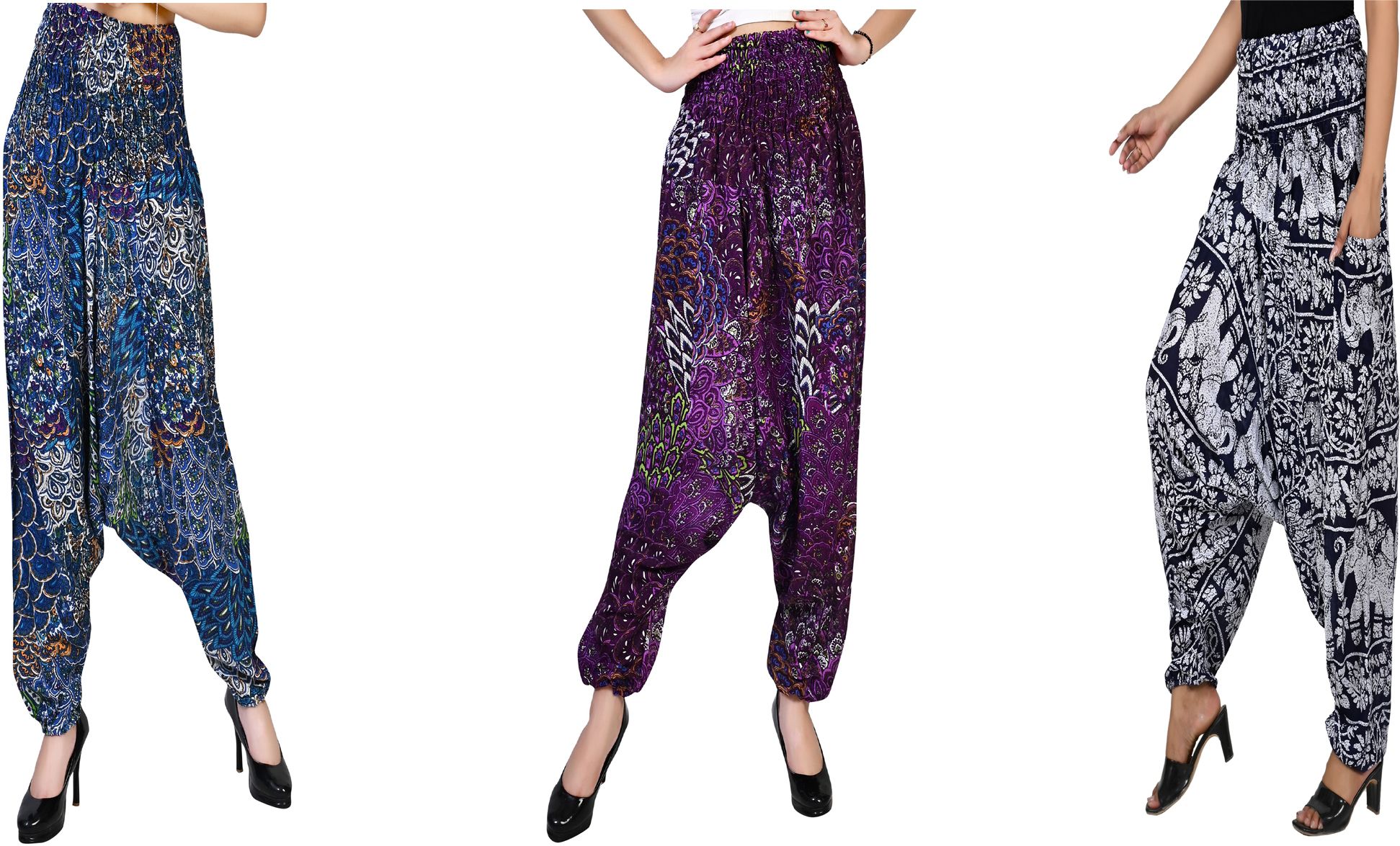 narnari Printed Rayon Women Harem Pants-picture-29