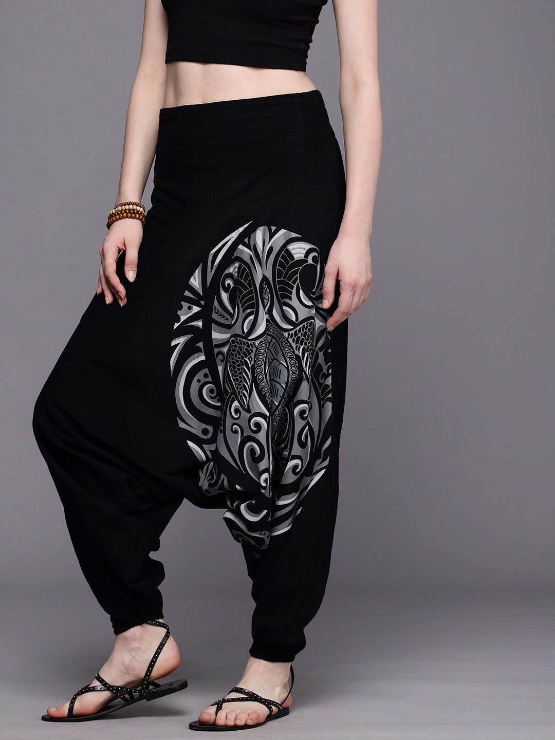 the veshti company Printed Cotton Women Harem Pants-picture-23