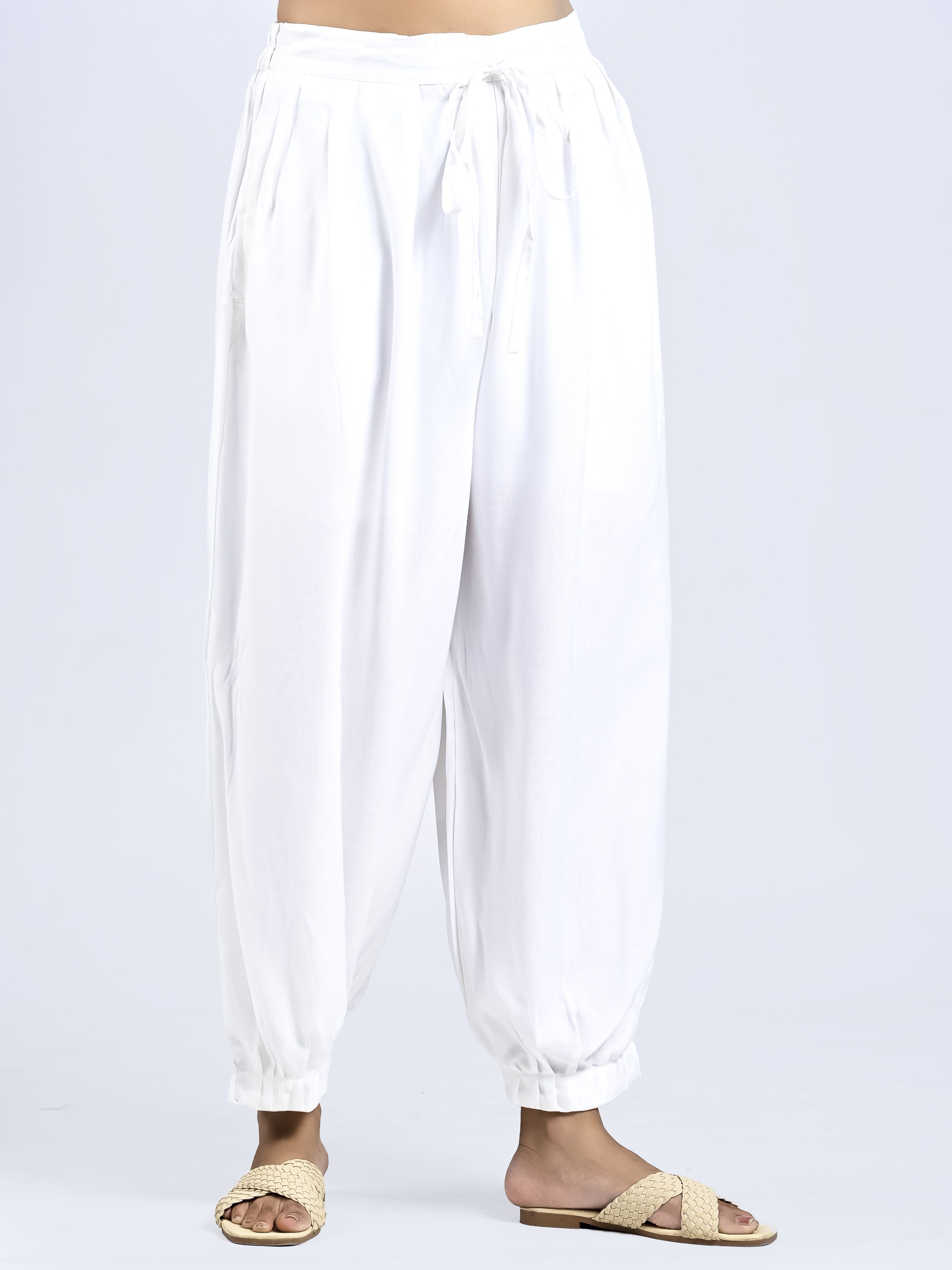 Solid Rayon Women Harem Pants