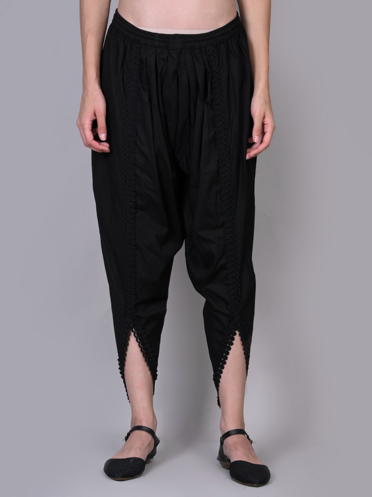 mixfit Solid Poly Cotton Women Harem Pants-picture-18