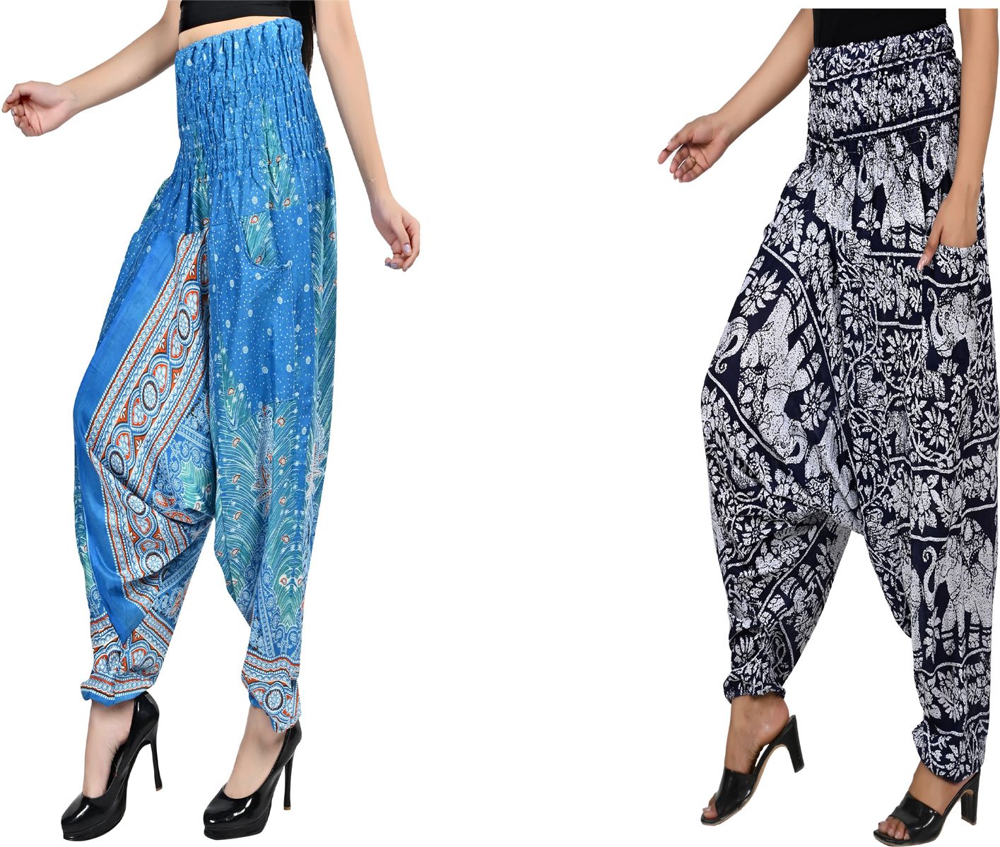narnari Printed Rayon Women Harem Pants-picture-19