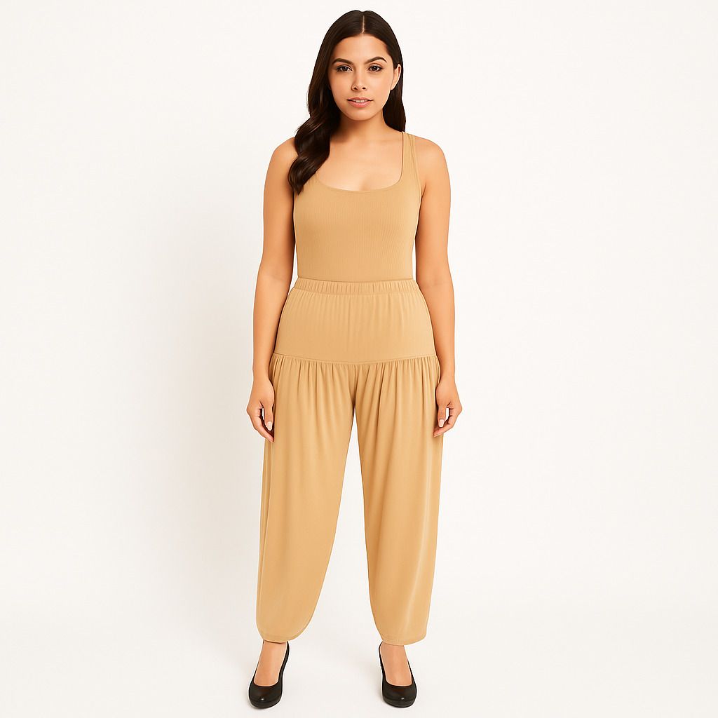 Solid Viscose Women Harem Pants