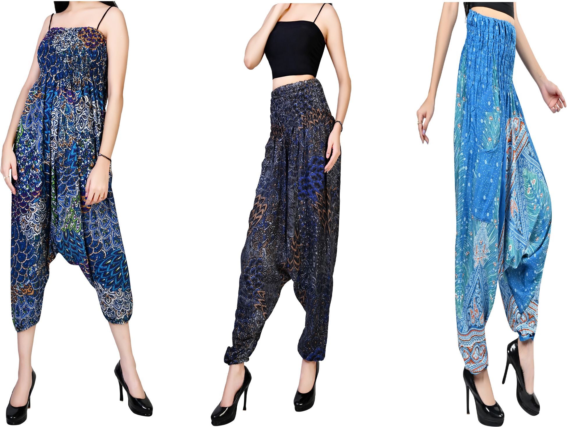 fusfus Printed Rayon, Cotton Women Harem Pants-picture-41