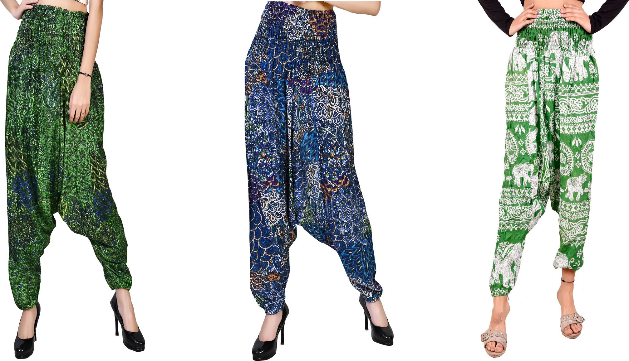 narnari Printed Rayon Women Harem Pants-picture-21