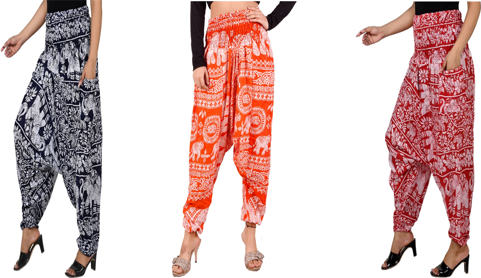 narnari Printed Rayon Women Harem Pants-picture-13