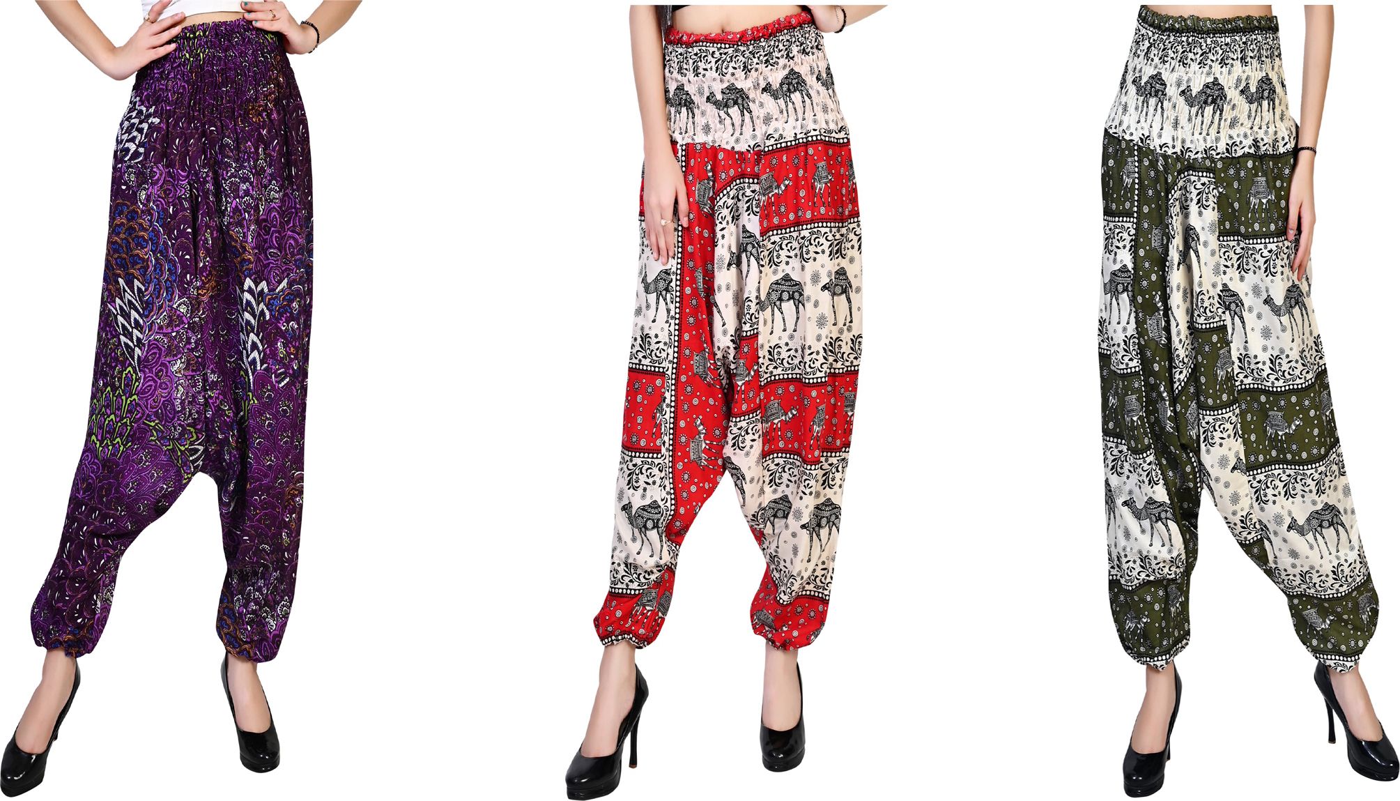 narnari Printed Rayon Women Harem Pants-picture-35