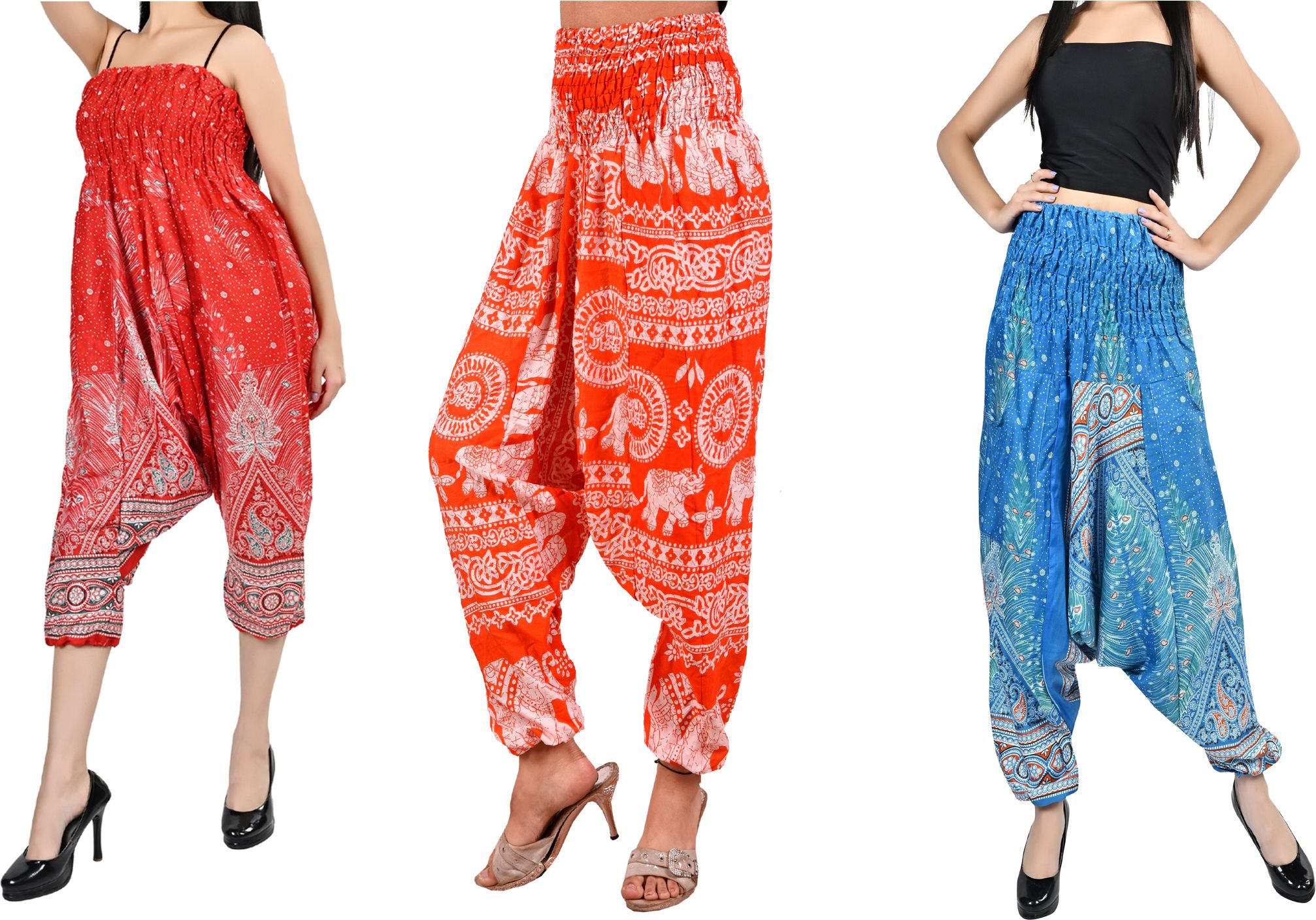 fusfus Printed Rayon, Cotton Women Harem Pants-picture-49