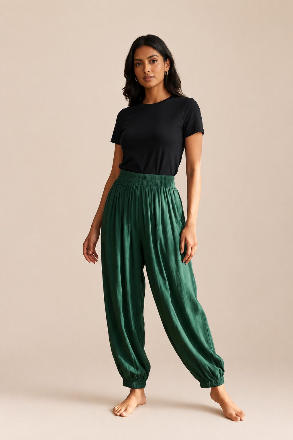 zohars fashion hub Solid Rayon Women Harem Pants-picture-19