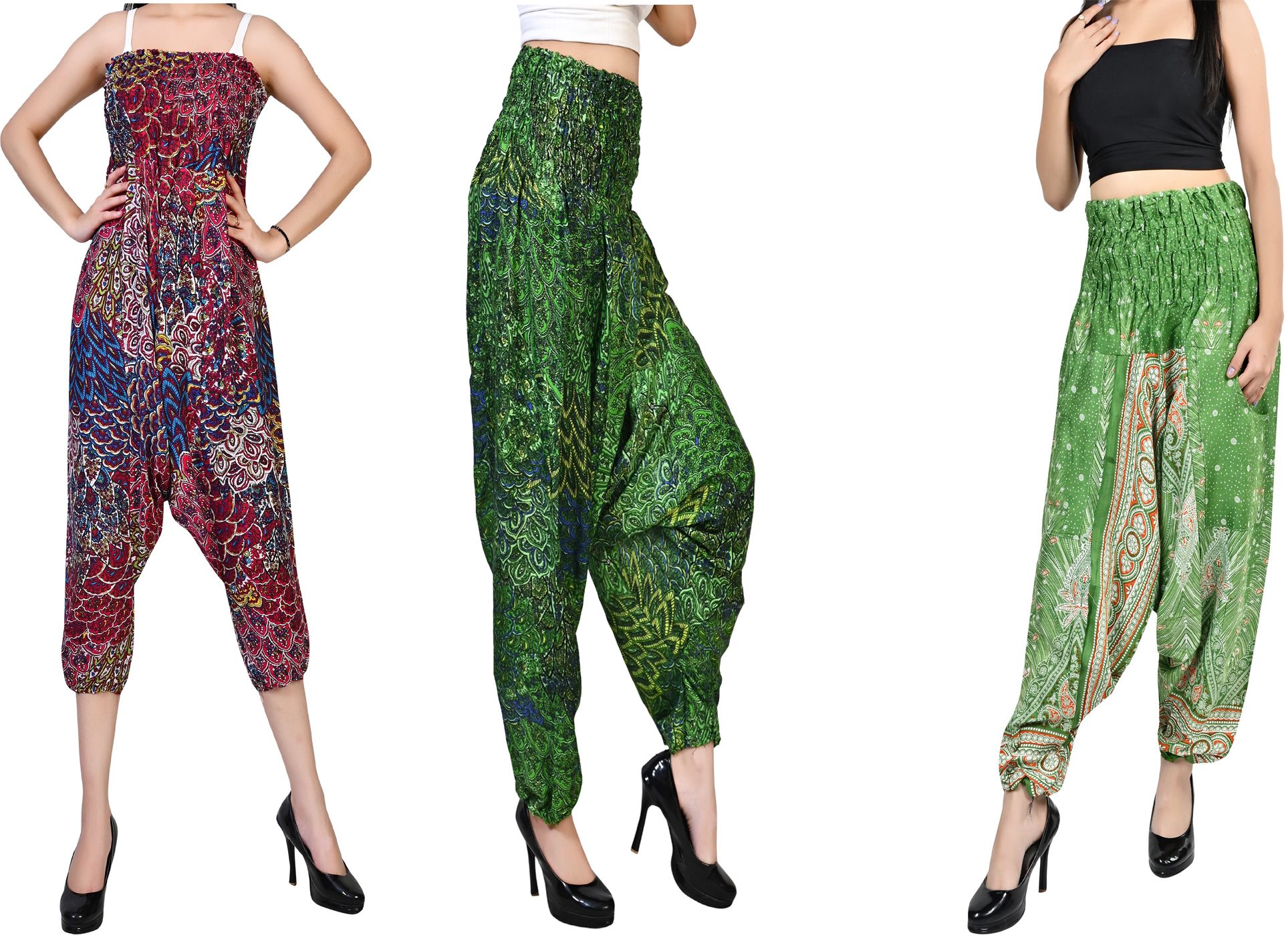 fusfus Printed Rayon, Cotton Women Harem Pants-picture-30