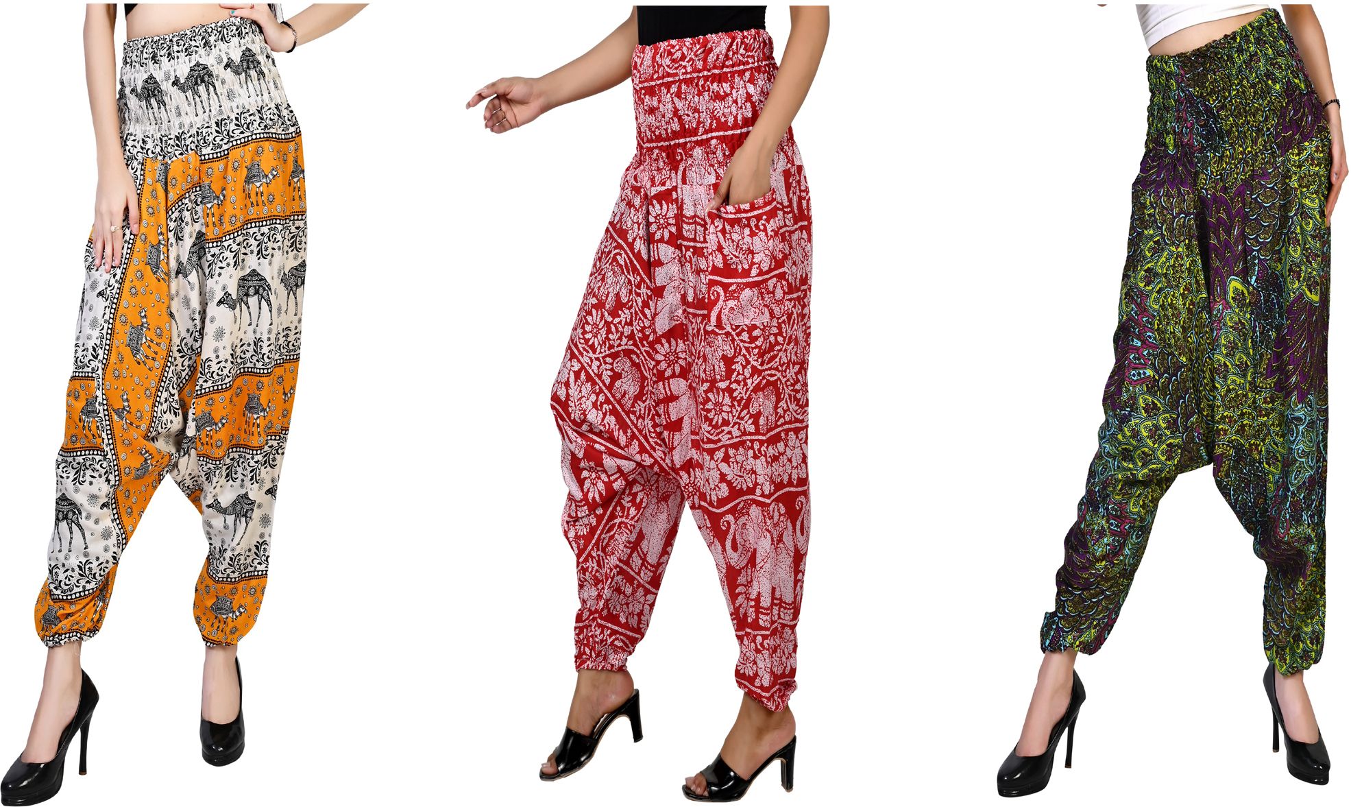 narnari Printed Rayon Women Harem Pants-picture-32
