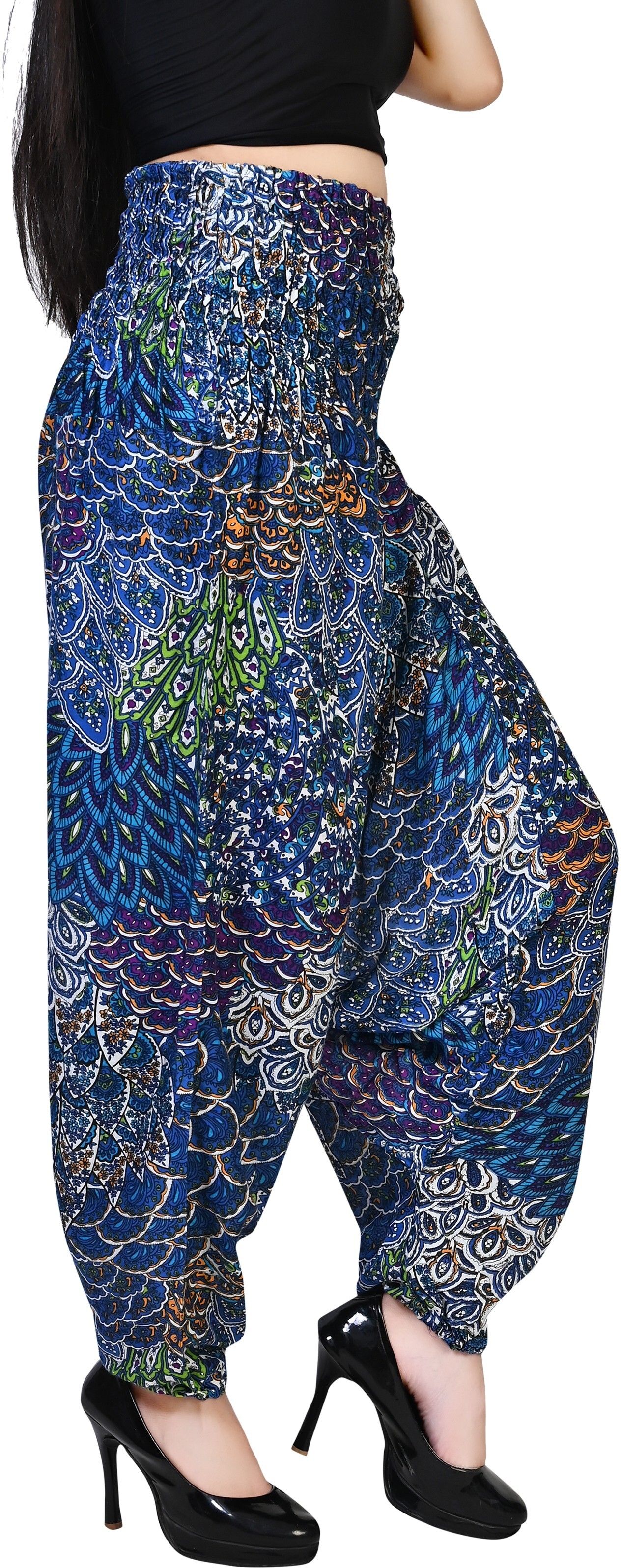 fusfus Printed Rayon, Cotton Women Harem Pants-picture-20