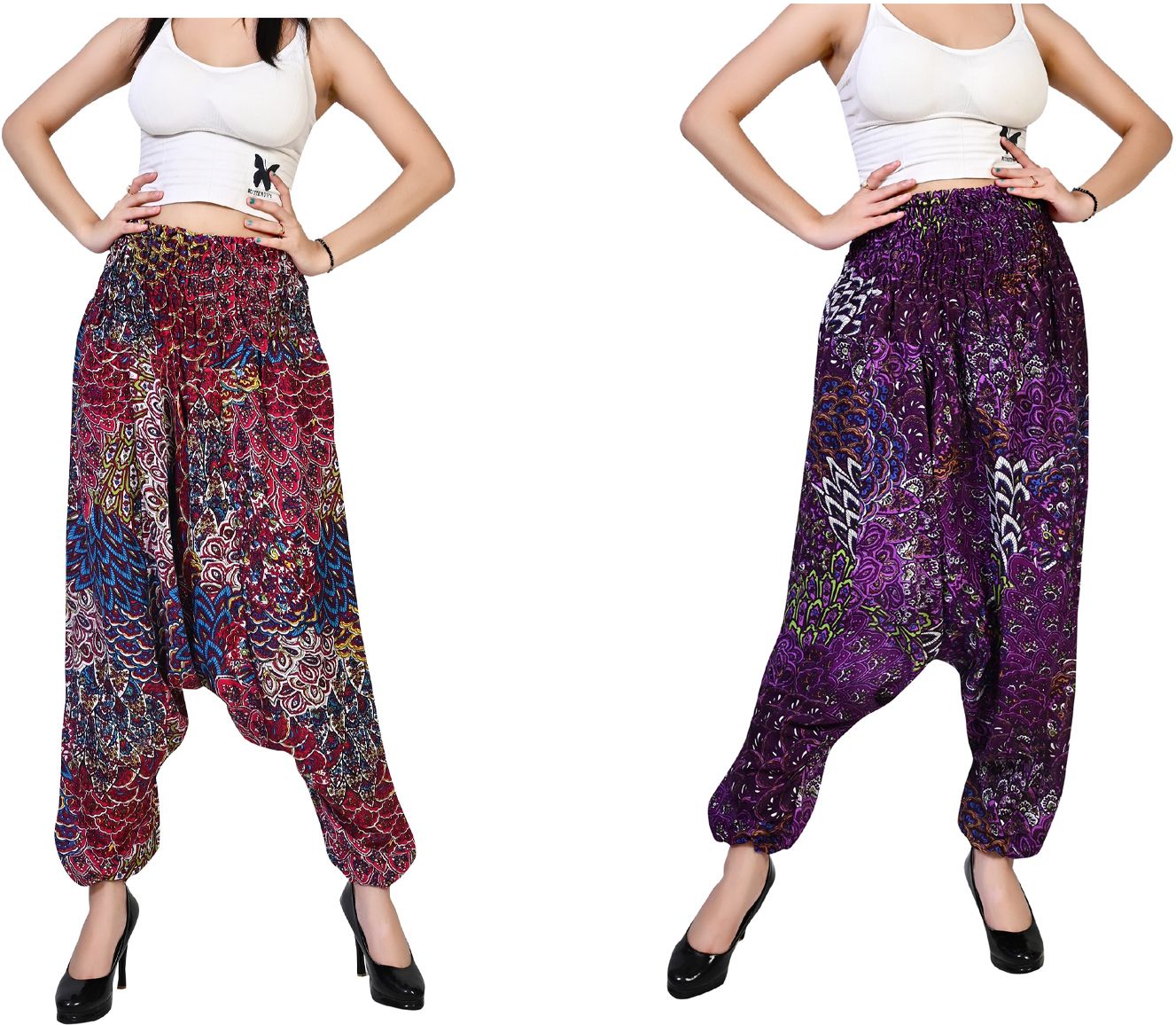 fusfus Printed Rayon Women Harem Pants-picture-29