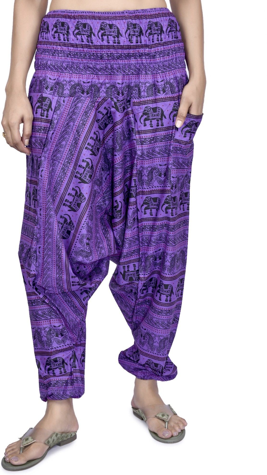 viku Printed Cotton Women Harem Pants-picture-48