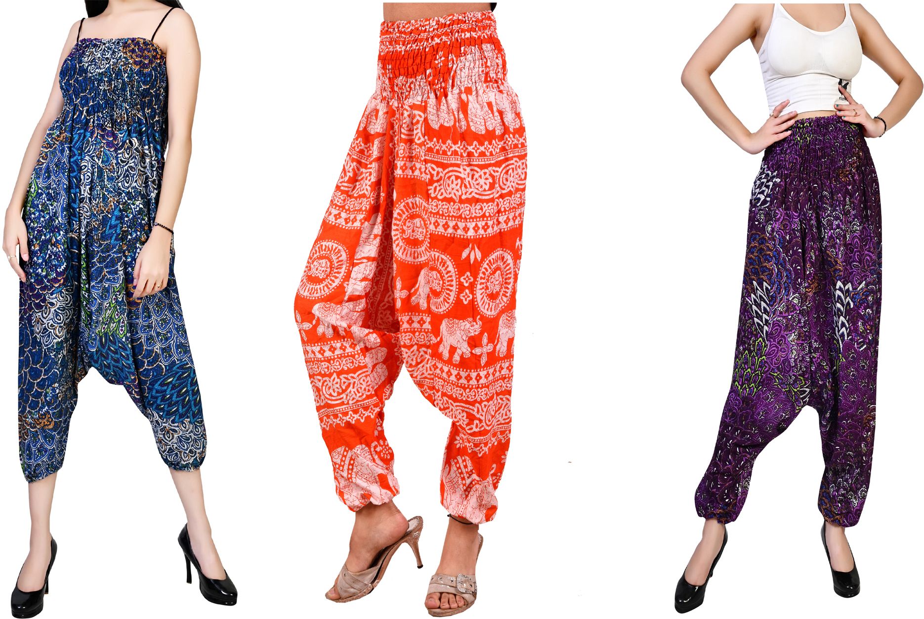 fusfus Printed Rayon, Cotton Women Harem Pants-picture-44