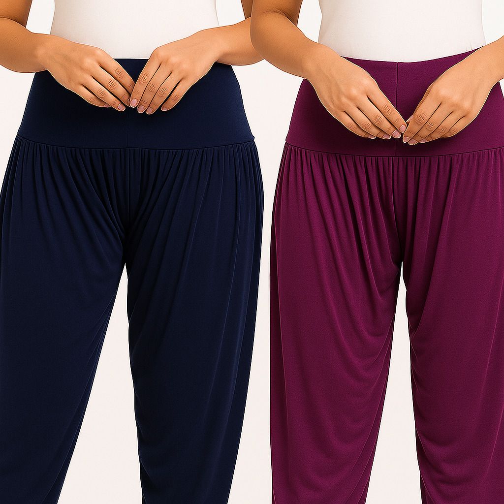 cozyplay Solid Viscose Women Harem Pants-picture-35