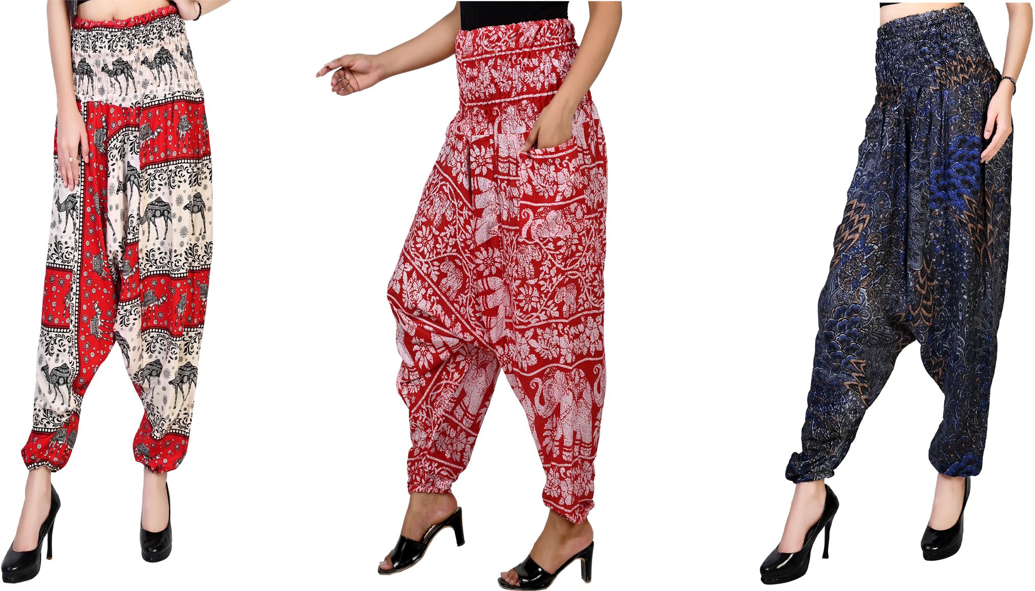 narnari Printed Rayon Women Harem Pants-picture-18
