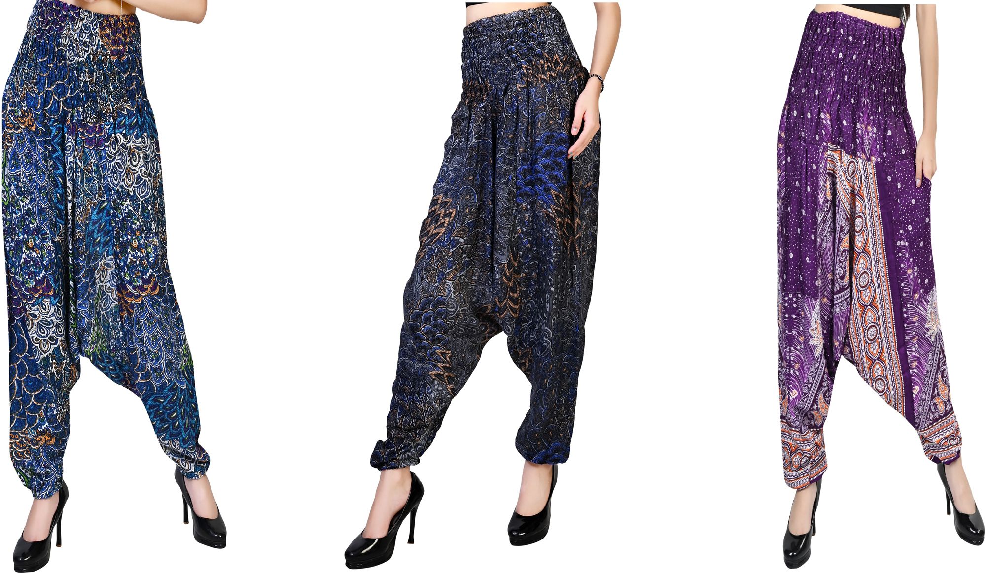 narnari Printed Rayon Women Harem Pants-picture-16