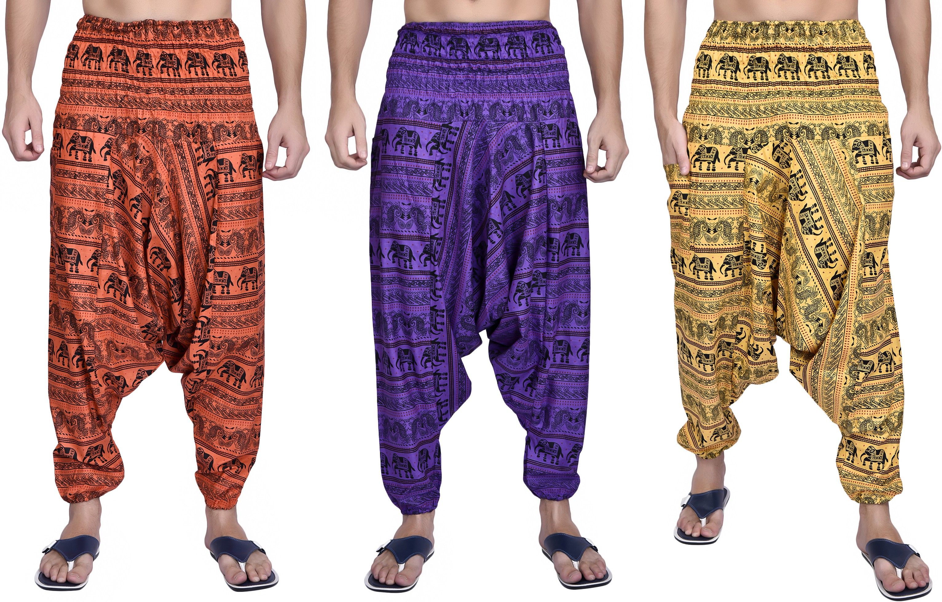 viku Printed Cotton Men Harem Pants-picture-43