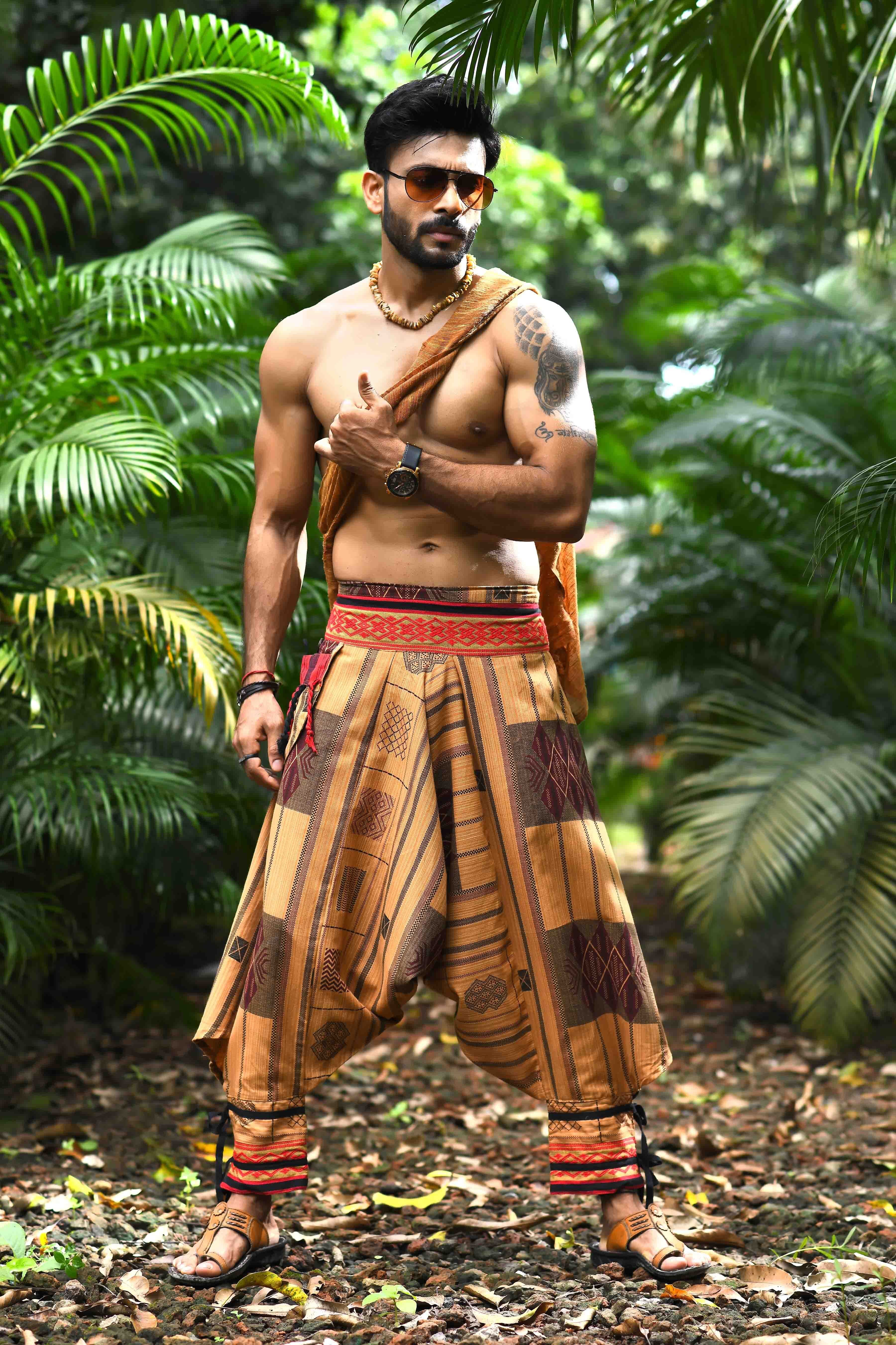 Printed Cotton Men Harem Pants-image-43