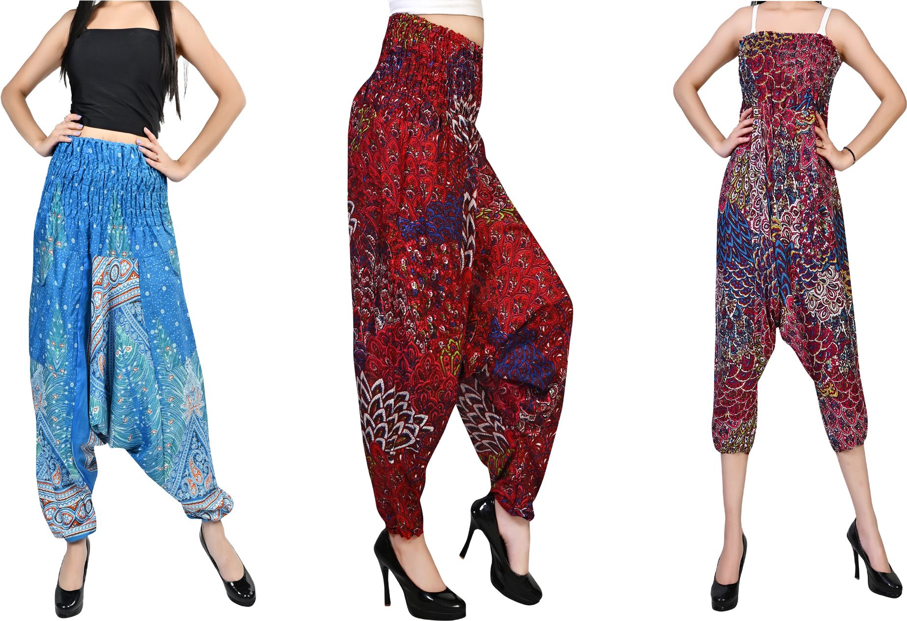 fusfus Printed Rayon, Cotton Women Harem Pants-picture-36