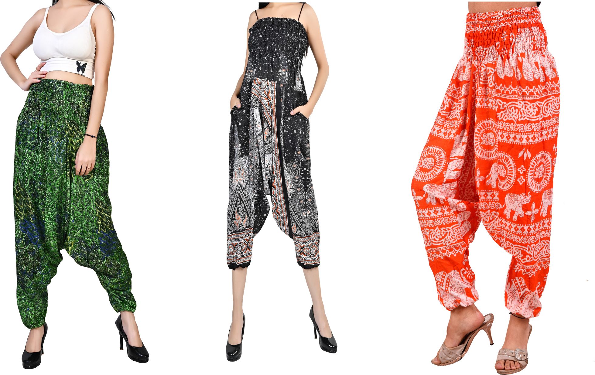 fusfus Printed Rayon, Cotton Women Harem Pants-picture-28