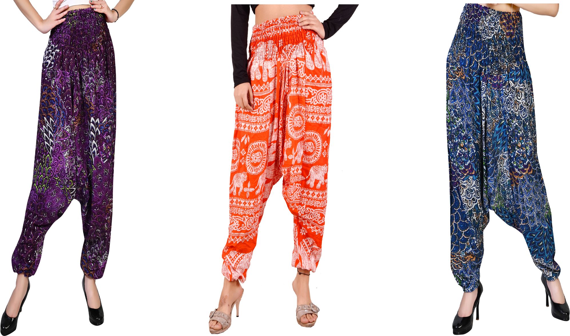 narnari Printed Rayon Women Harem Pants-picture-17