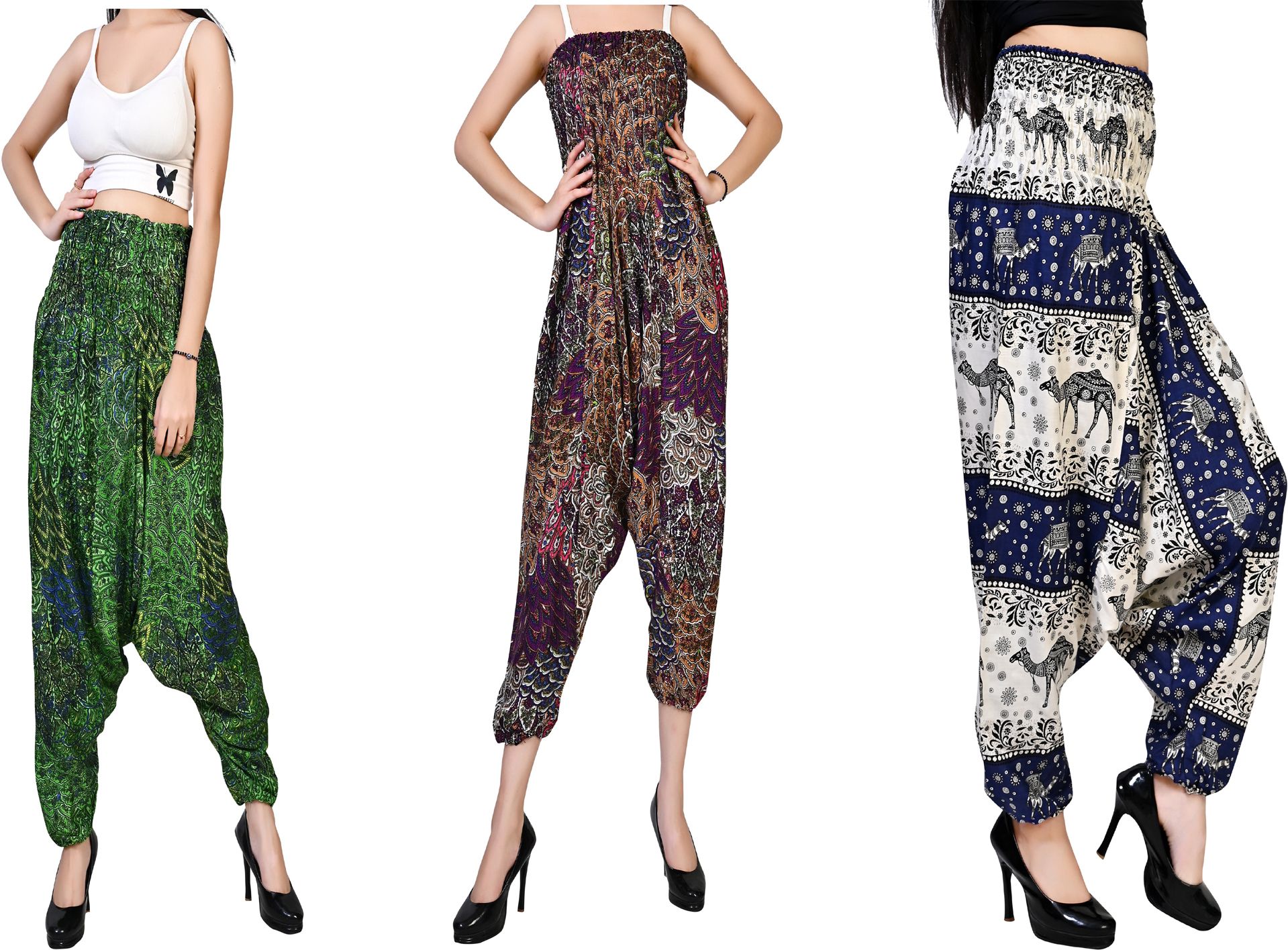 fusfus Printed Rayon, Cotton Women Harem Pants-picture-20