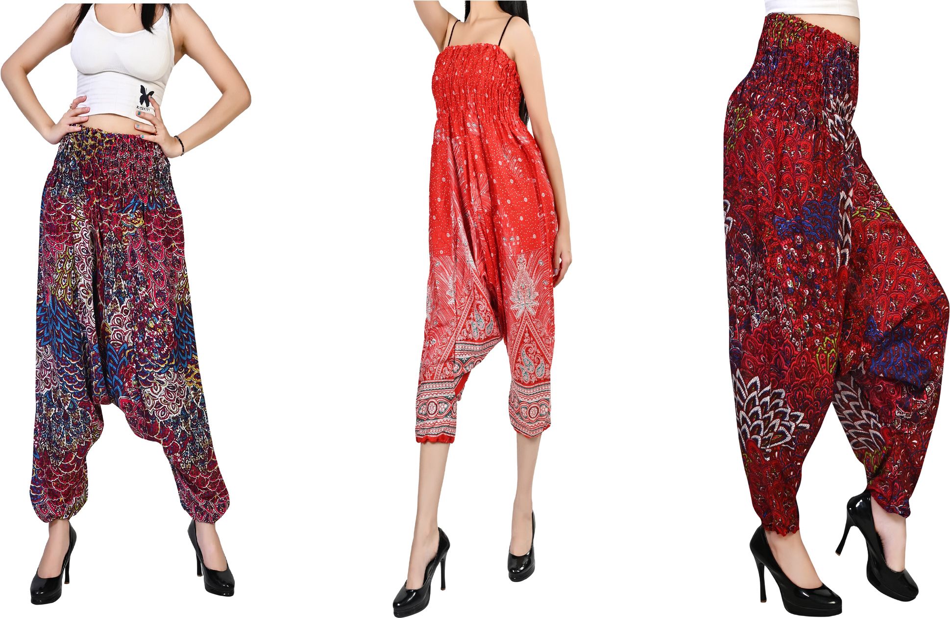 fusfus Printed Rayon, Cotton Women Harem Pants-picture-17