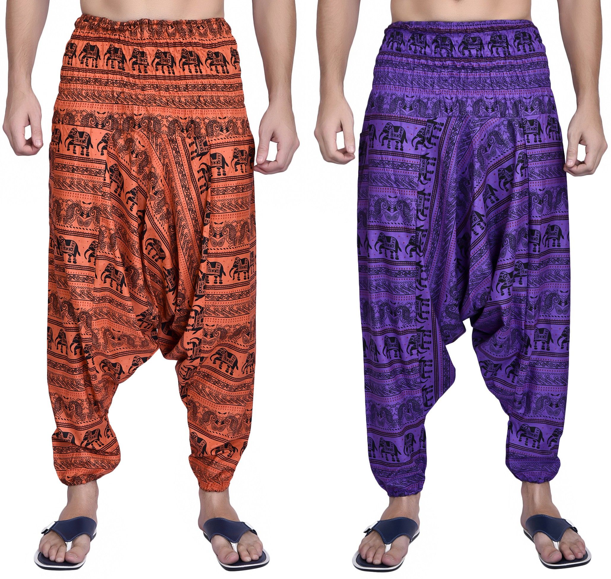 viku Printed Cotton Men Harem Pants-picture-12