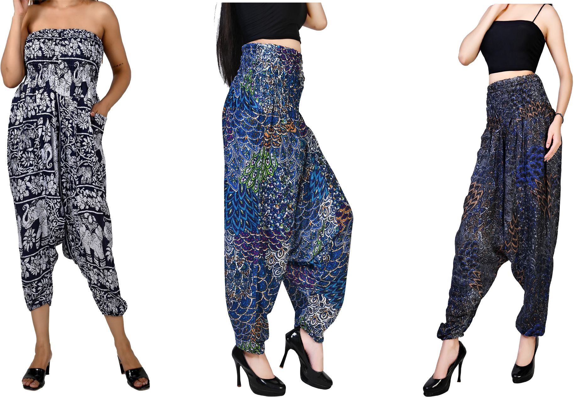 fusfus Printed Rayon, Cotton Women Harem Pants-picture-21