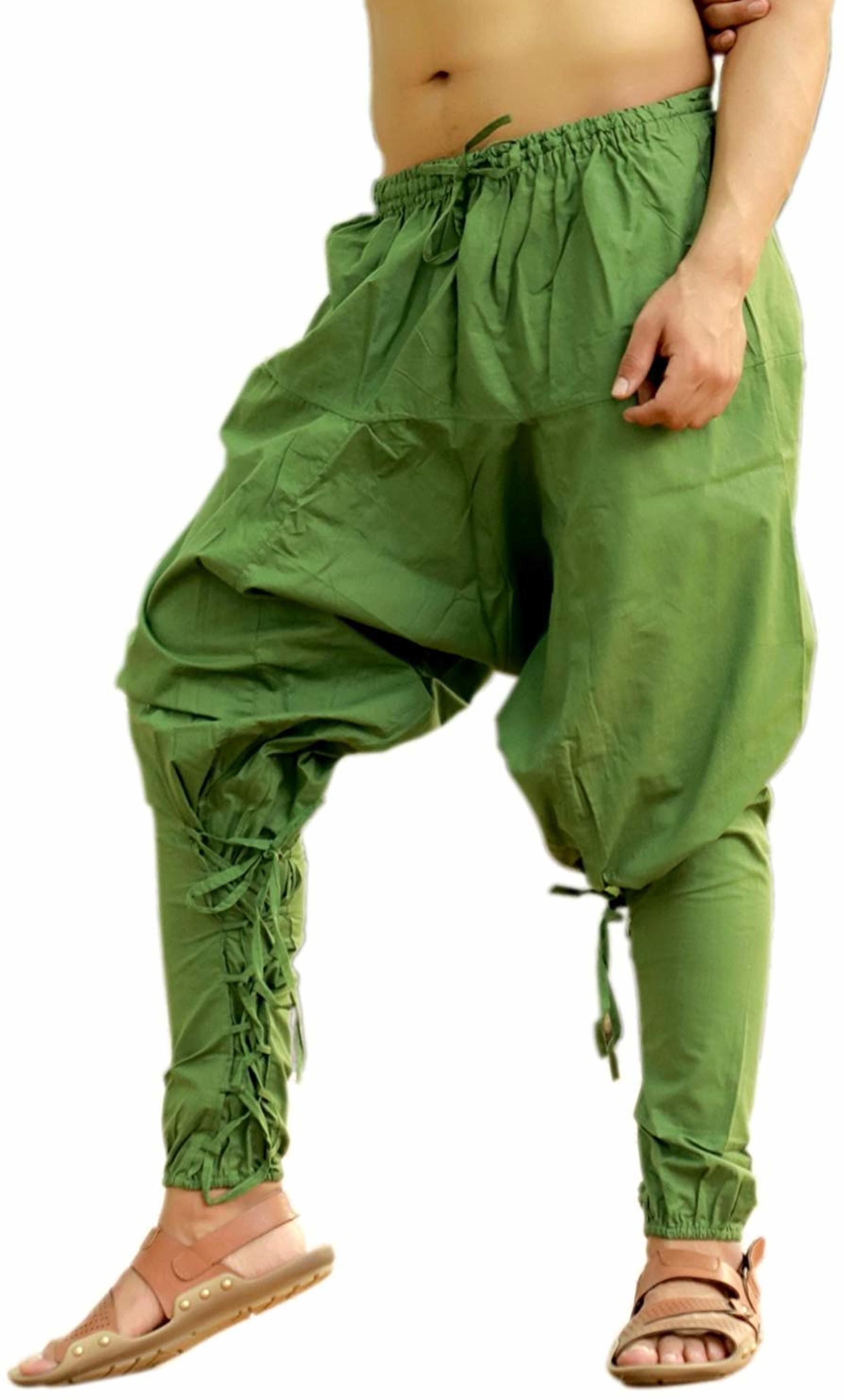 Solid Rayon Men Harem Pants