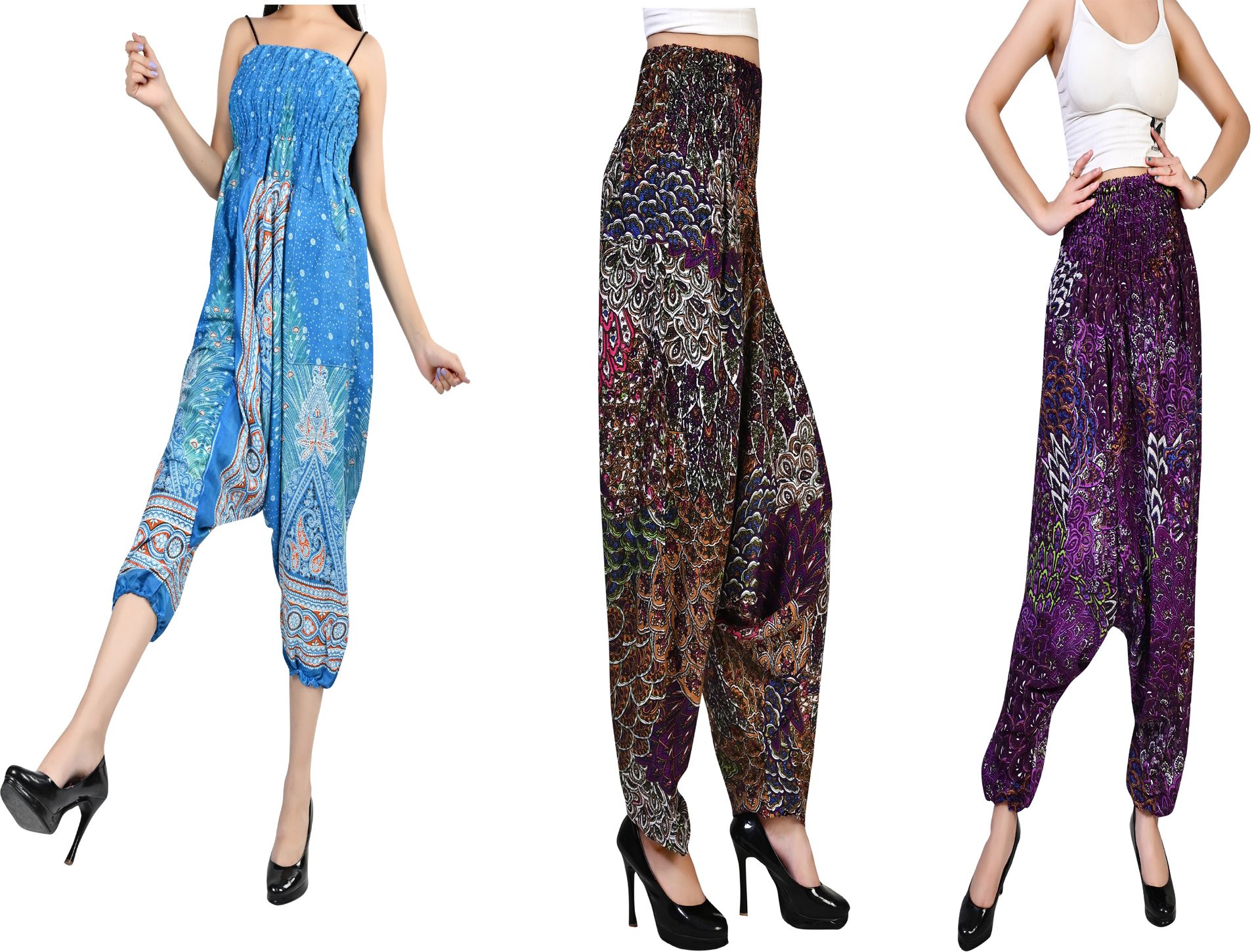 fusfus Printed Rayon, Cotton Women Harem Pants-picture-11