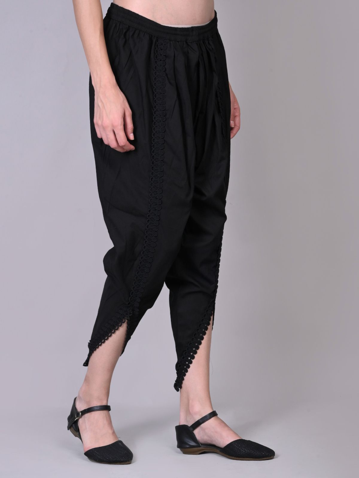 mixfit Solid Poly Cotton Women Harem Pants-picture-15