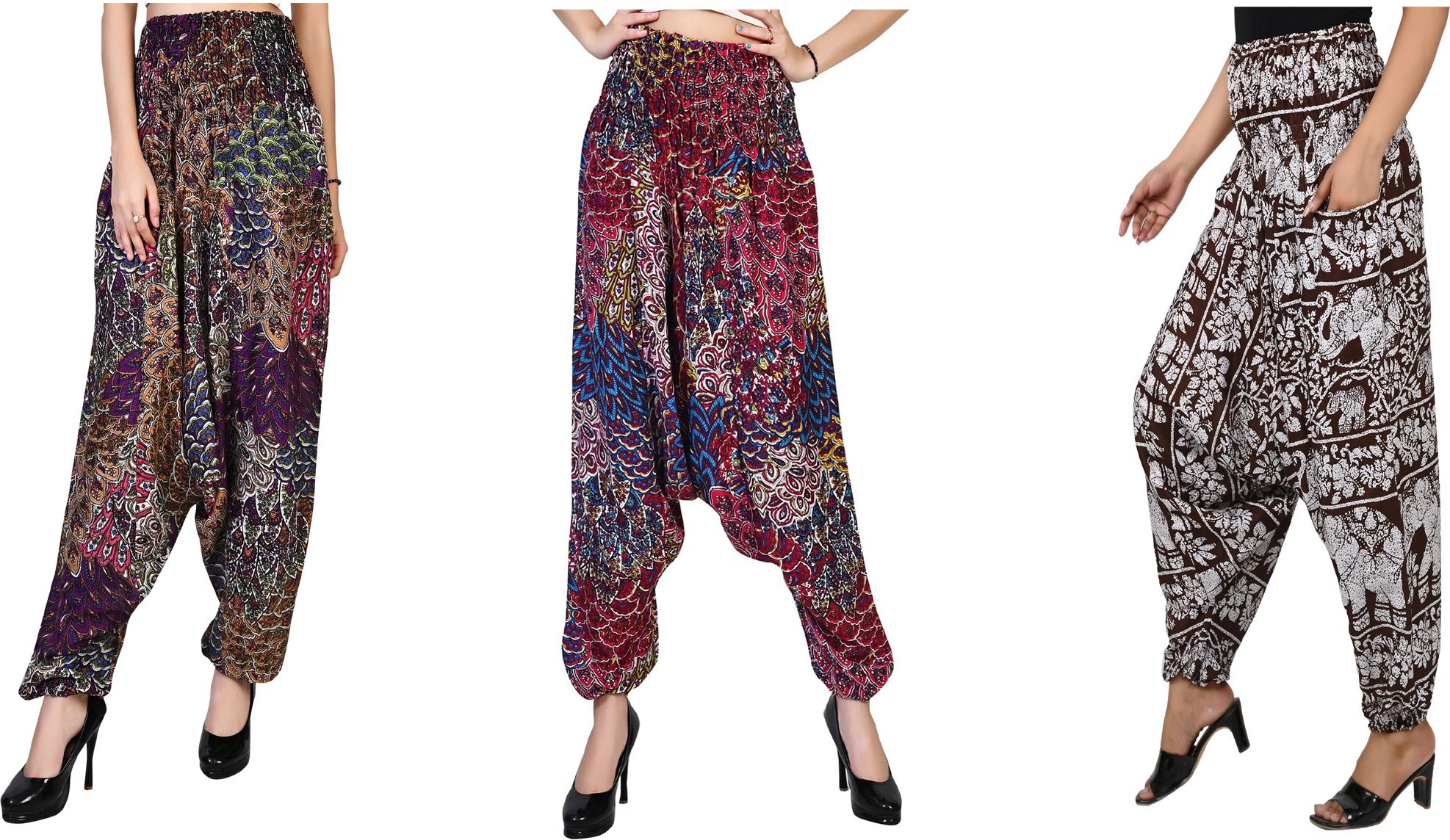 narnari Printed Rayon Women Harem Pants-picture-12