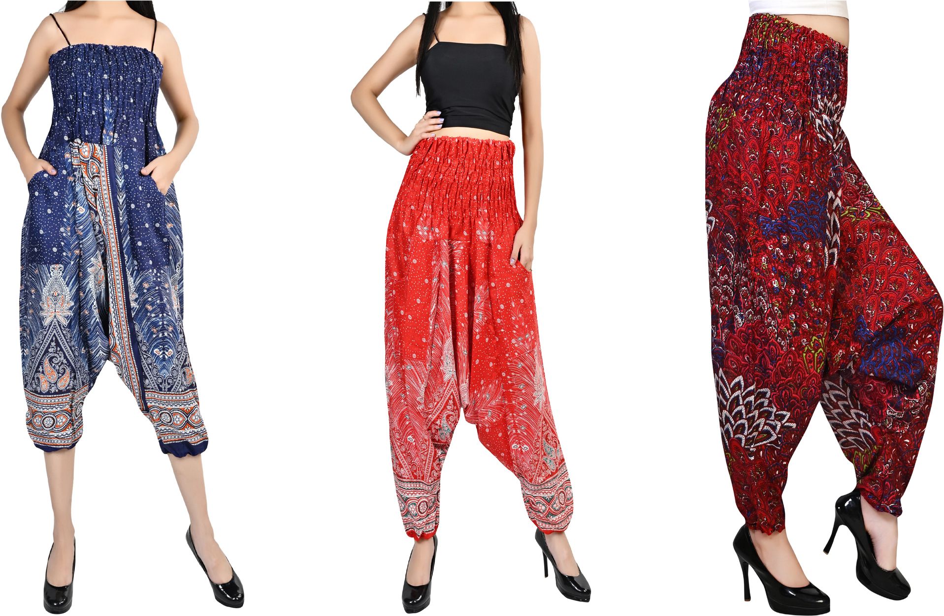 fusfus Printed Rayon, Cotton Women Harem Pants-picture-7