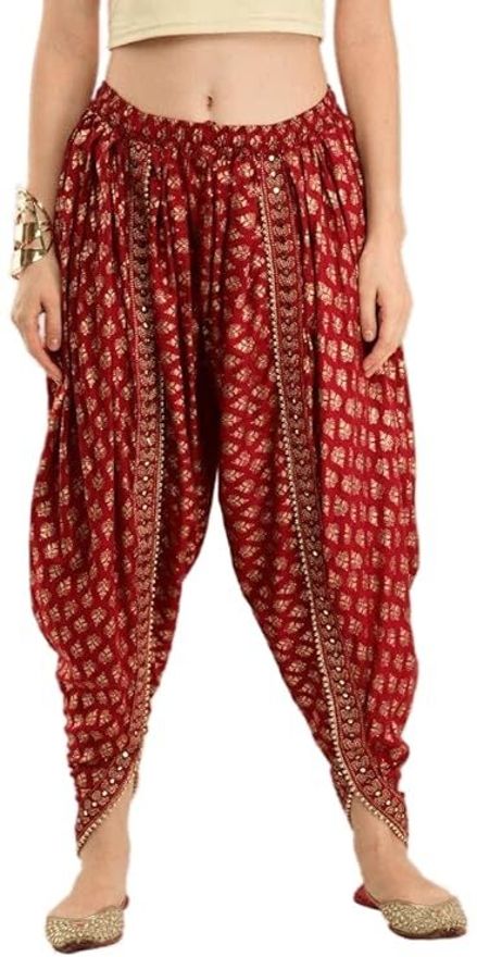 meemaya Printed Rayon Women Harem Pants-picture-24