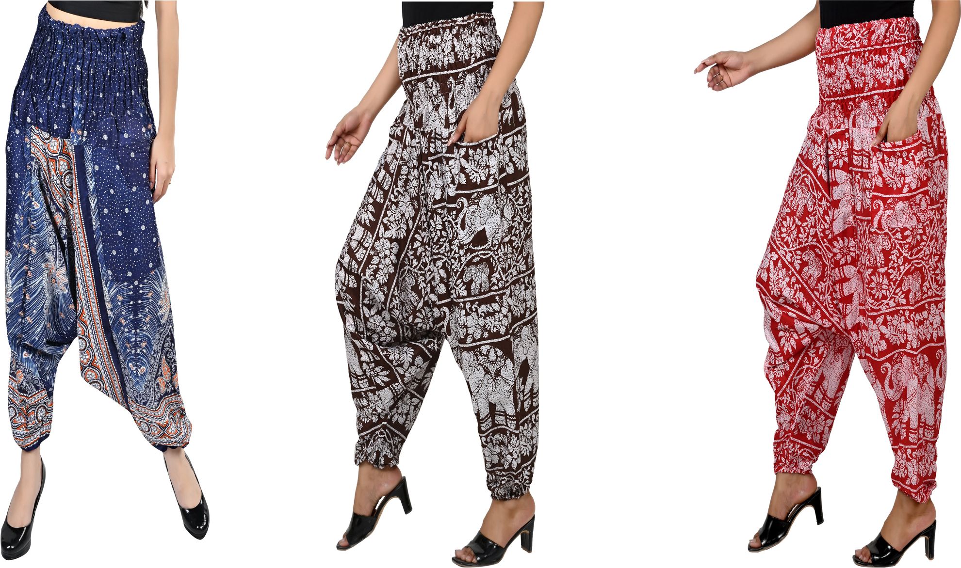 narnari Printed Rayon Women Harem Pants-picture-13