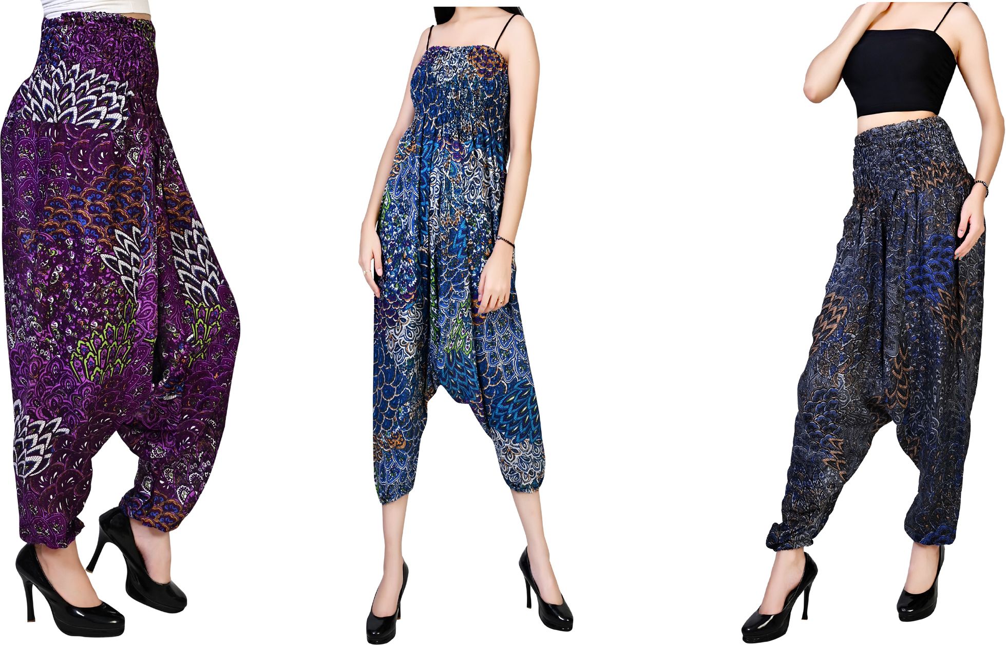 fusfus Printed Rayon, Cotton Women Harem Pants-picture-27