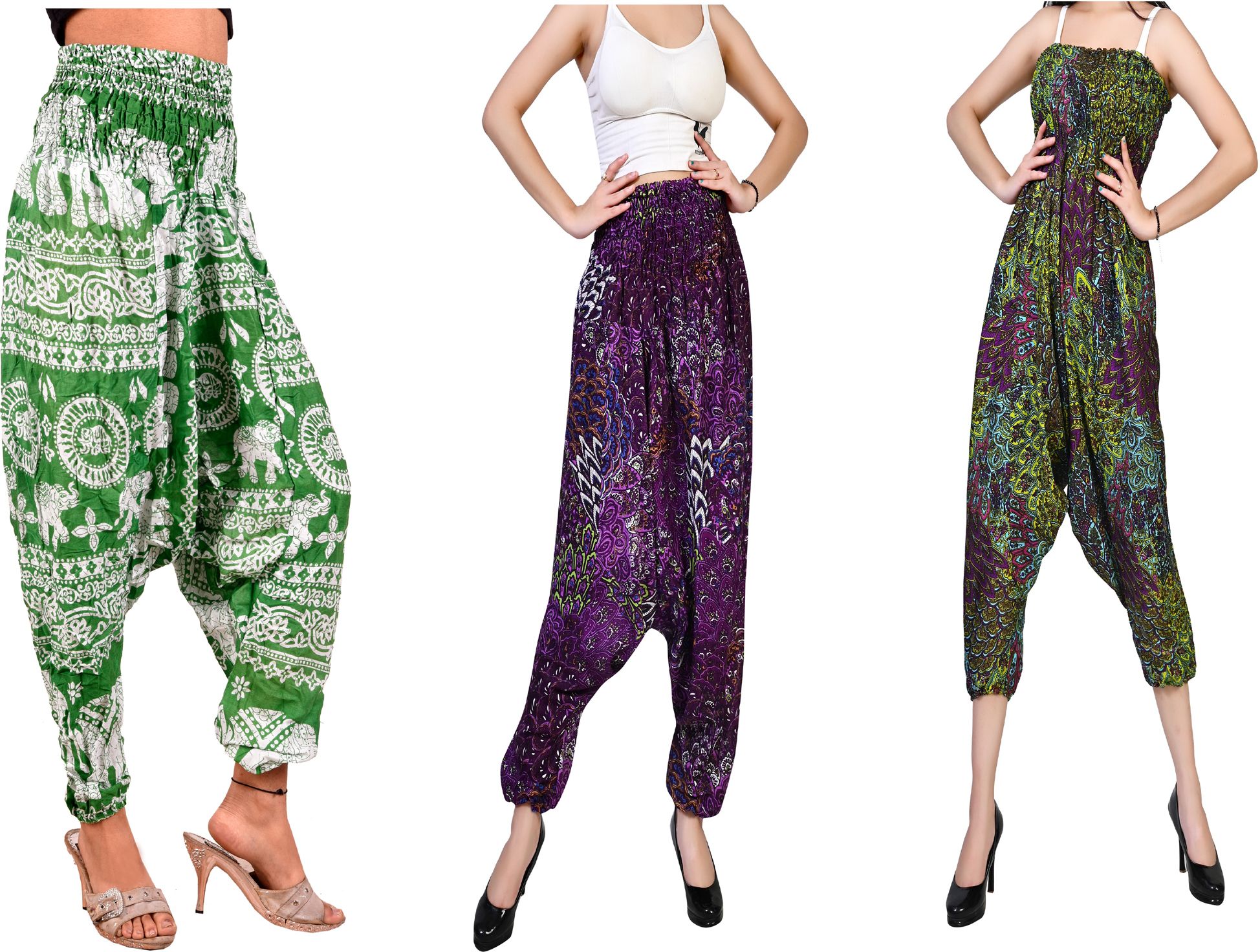 fusfus Printed Rayon, Cotton Women Harem Pants-picture-39