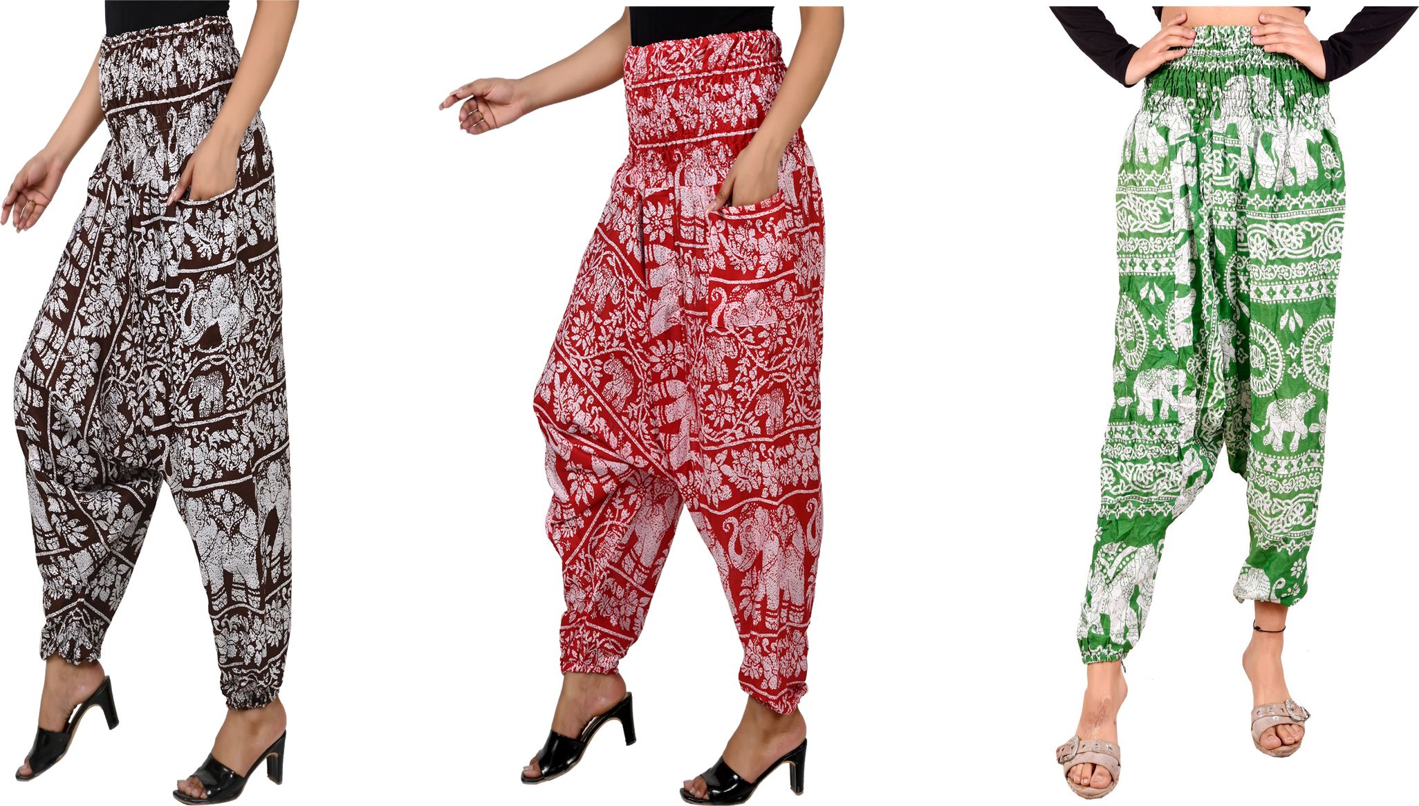 narnari Printed Rayon Women Harem Pants-picture-14